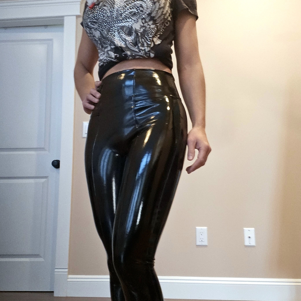 SPANX Glossy Black Leggings